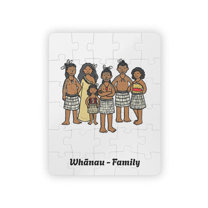 Kids' Puzzle, 30-Piece - Maori Culture Whanau Heart Jigsaw, Learning Game for Children, Educational Toy, Fun Family Activity, Cultural Gift