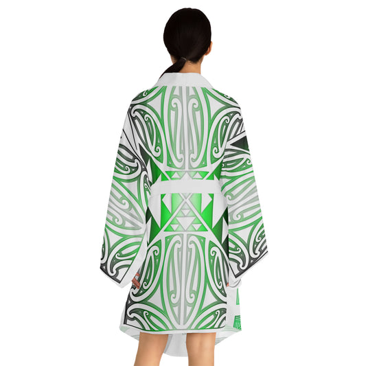 Tohu Kimono Robe - Kaakaariki