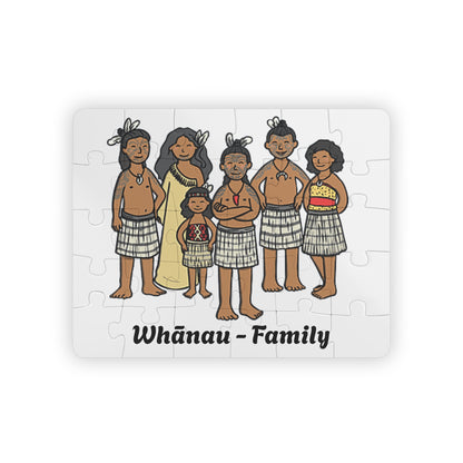 Kids' Puzzle, 30-Piece - Maori Culture Whanau Heart Jigsaw, Learning Game for Children, Educational Toy, Fun Family Activity, Cultural Gift